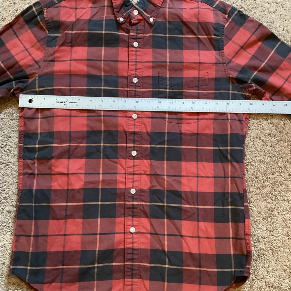 J Crew Red Plaid Shirt - Picture 11 of 12